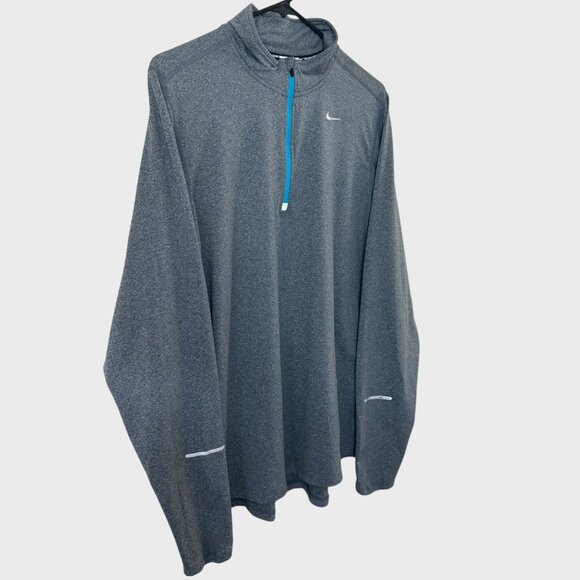 Nike Element 1/2 Half Zip Running Top Men's Medium Athletic Long-Sleeve Shirt - Picture 3 of 12